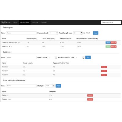 Instruments Page